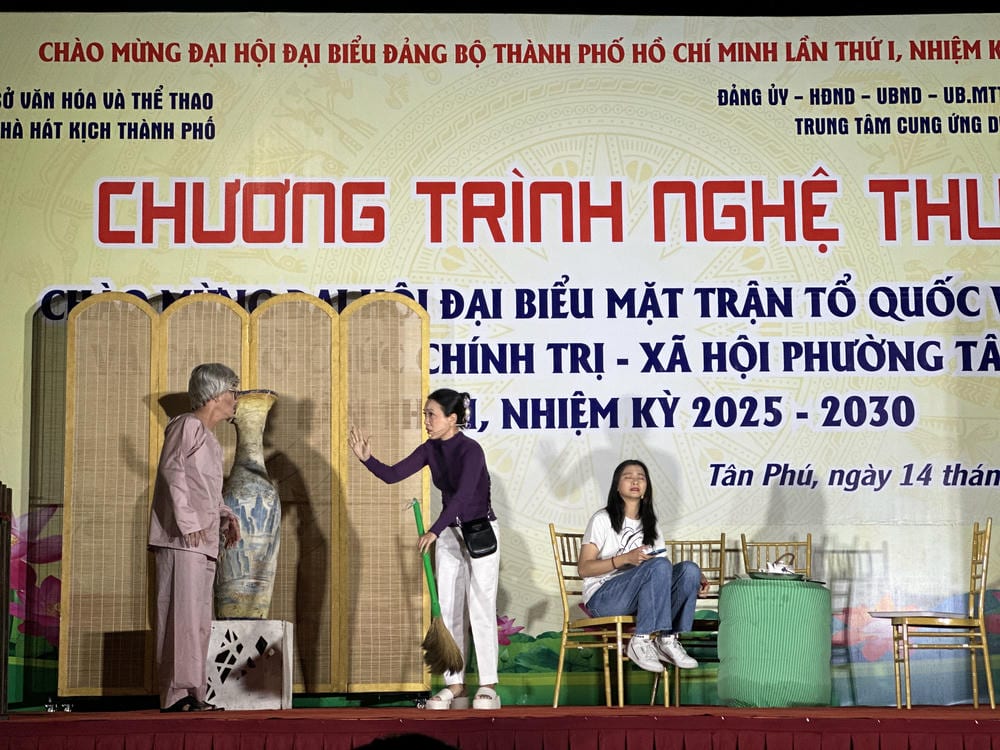 Chương trình chào mừng Đại biểu Mặt trận Tổ quốc và các tổ chức chính trị xã hội tại phường Tân Phú