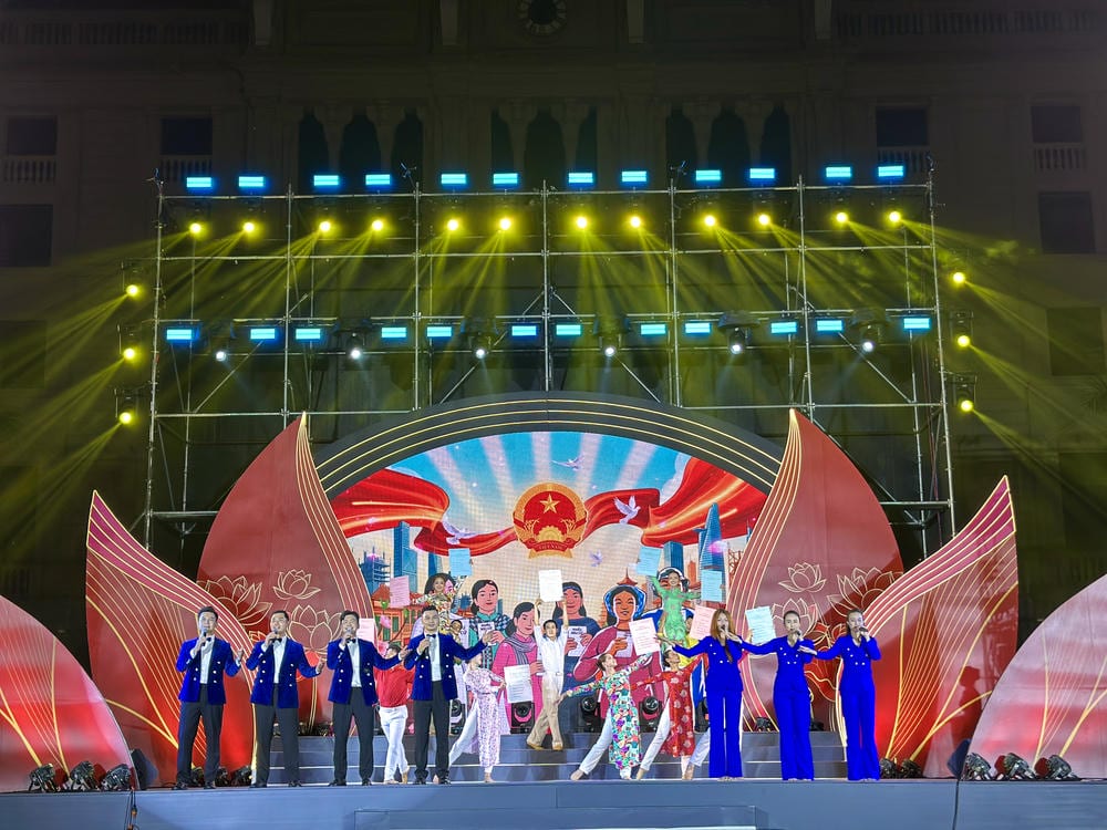Chương trình nghệ thuật tuyên truyền bầu cử Đại biểu Quốc Hội và Đại biểu hội đồng nhân dân nhiệm kỳ 2025 - 2030 tại phường Bà Rịa